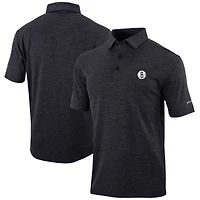 Men's Columbia Black Brooklyn Nets Omni-Wick Set II Polo