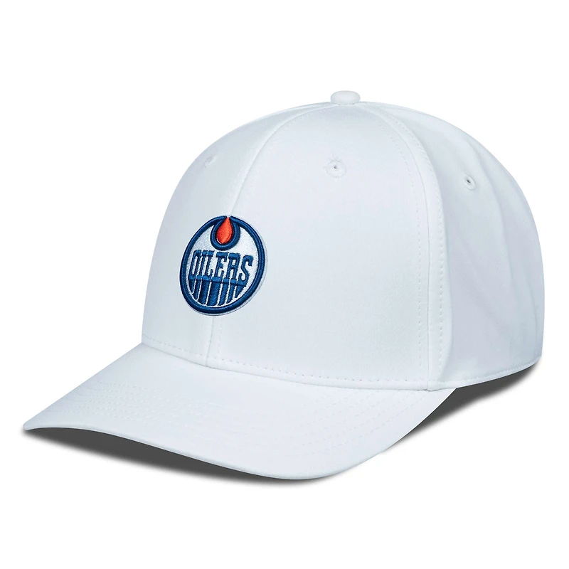 Men's Levelwear White Edmonton Oilers Rise Flex Hat