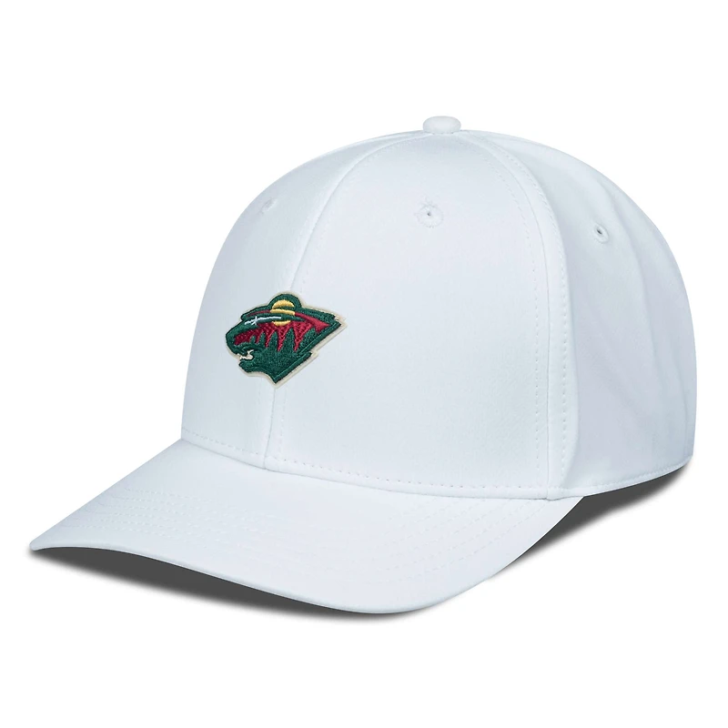 Men's Levelwear White Minnesota Wild Rise Flex Hat