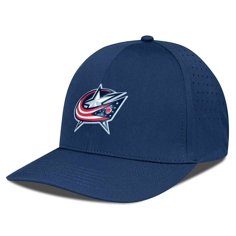 Men's Levelwear Navy Columbus Blue Jackets Zeta Flex Hat