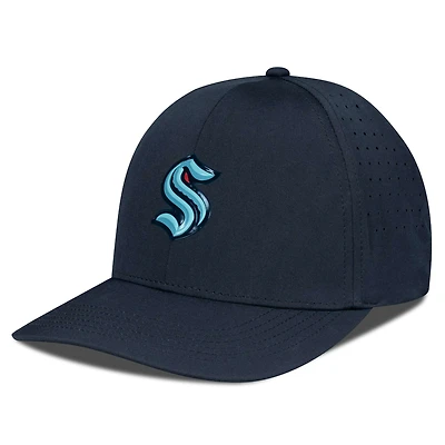 Men's Levelwear Black Seattle Kraken Zeta Flex Hat