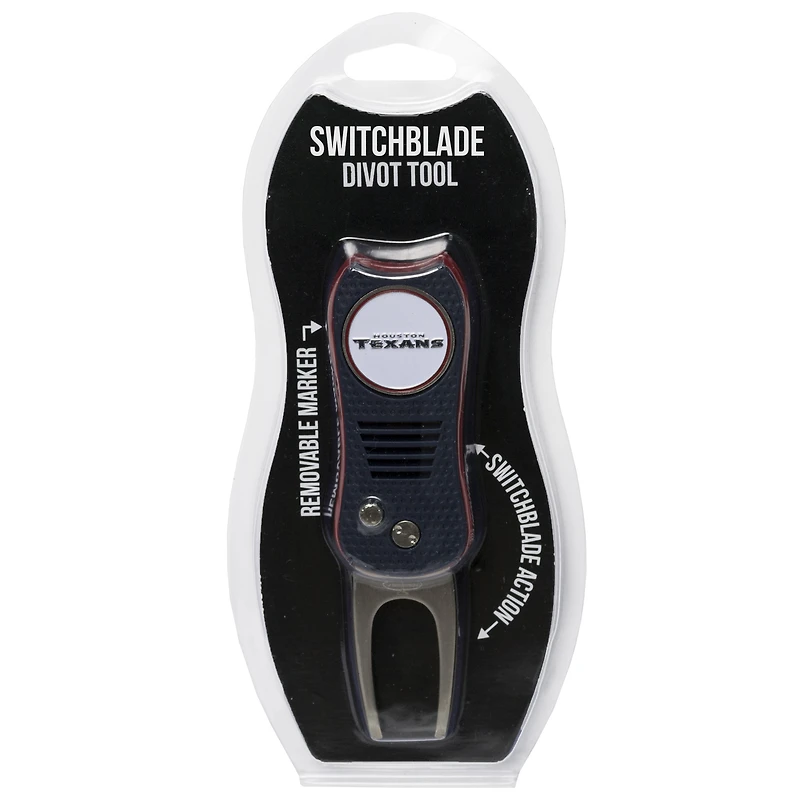 Houston Texans Switchblade Divot Tool with Ball Marker