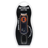 Illinois Fighting Illini Switchblade Divot Tool with Ball Marker