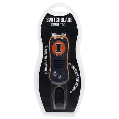 Illinois Fighting Illini Switchblade Divot Tool with Ball Marker