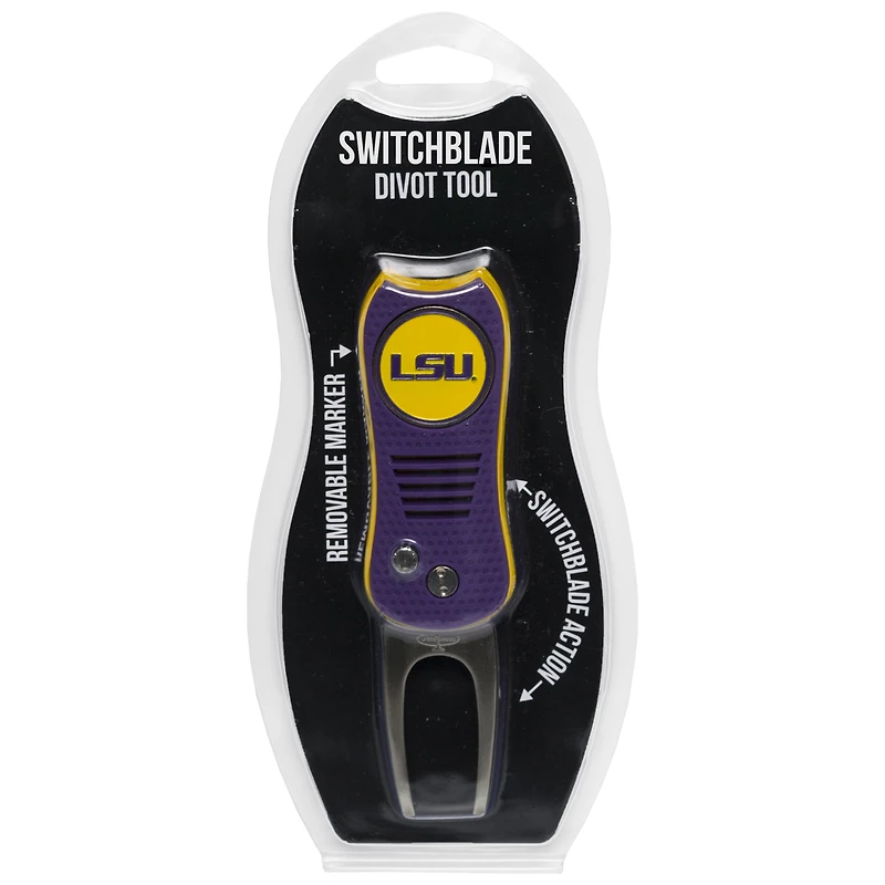 LSU Tigers Switchblade Divot Tool with Ball Marker