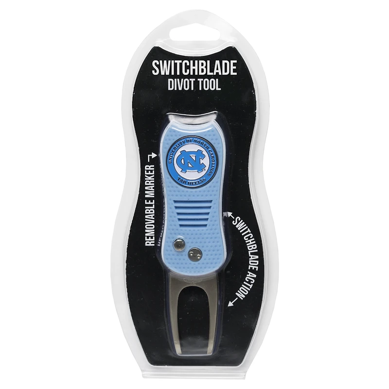 North Carolina Tar Heels Switchblade Divot Tool with Ball Marker