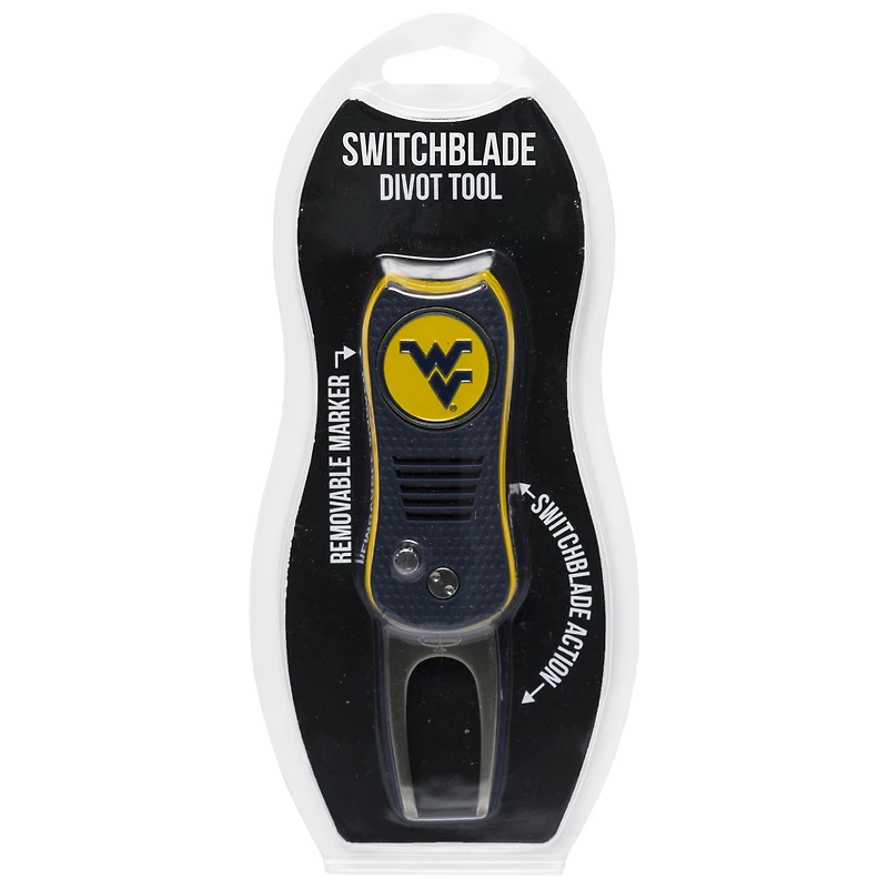 West Virginia Mountaineers Switchblade Divot Tool with Ball Marker