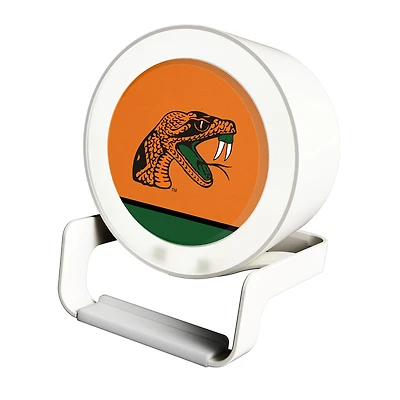 Keyscaper White Florida A&M Rattlers Night Light Charger and Bluetooth Speaker