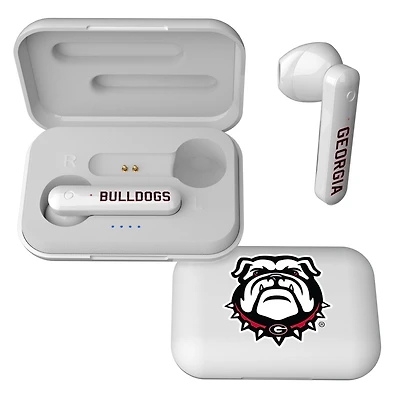 Keyscaper White Georgia Bulldogs True Wireless Earbuds