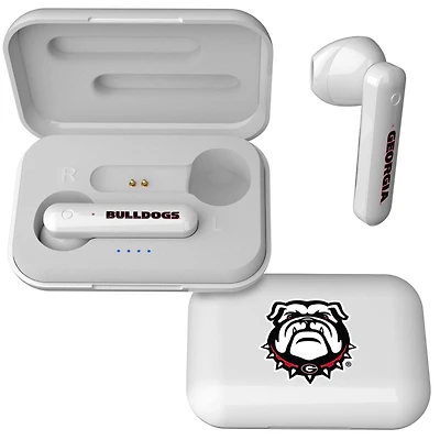 Keyscaper White Georgia Bulldogs True Wireless Earbuds