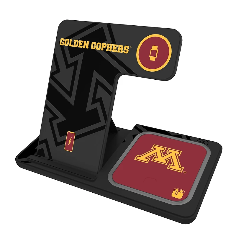 Keyscaper Minnesota Golden Gophers Three-in-One Charging Station