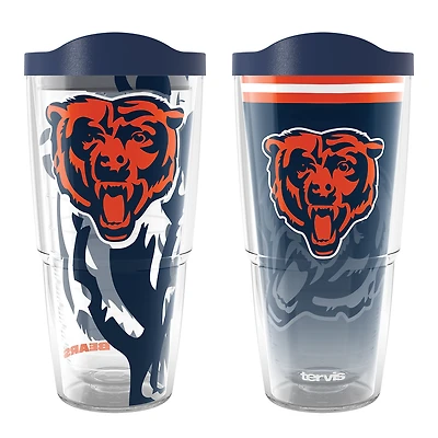 Tervis  Chicago Bears 24oz NFL 2 PACK Genuine & Forever Fan