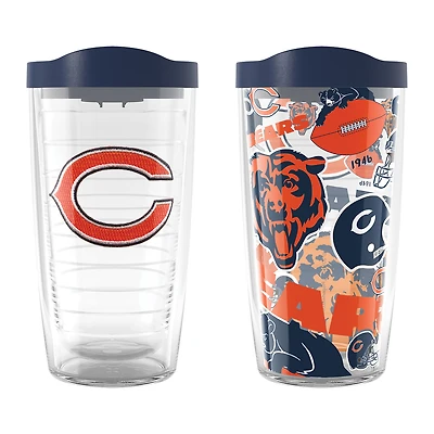 Tervis Chicago Bears Two-Pack 16oz. Allover Classic Tumbler Set