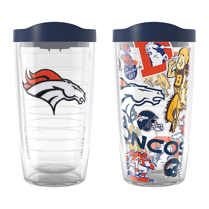 Tervis Denver Broncos Two-Pack 16oz. Allover Classic Tumbler Set