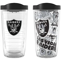 Tervis Las Vegas Raiders Two-Pack 16oz. Allover Classic Tumbler Set