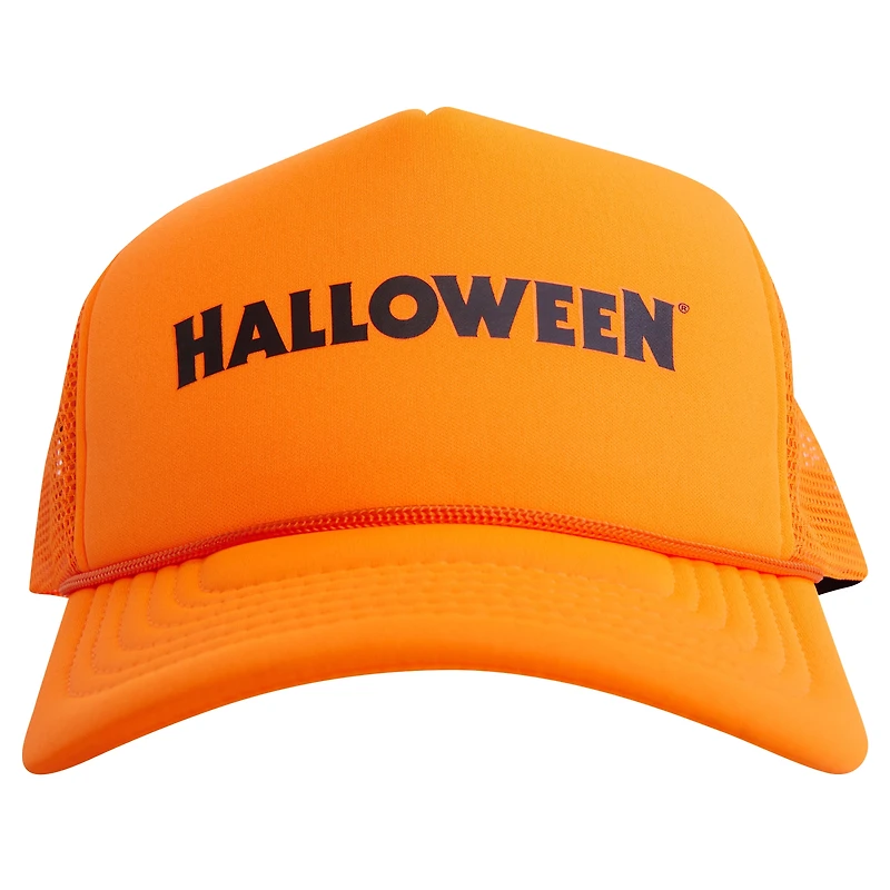 Unisex Contenders Clothing Orange Halloween Logo Trucker Hat