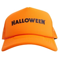 Unisex Contenders Clothing Orange Halloween Logo Trucker Hat