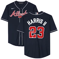 Michael Harris II Atlanta Braves Autographed Navy Nike Replica Jersey