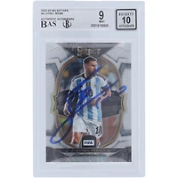 Lionel Messi Argentina National Team Autographed 2022-23 Panini Select FIFA #4 BAS Authenticated 9/10 Card