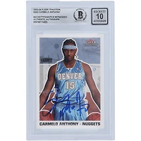 Carmelo Anthony Denver Nuggets Autographed 2003-04 Fleer Tradition #263 Beckett Fanatics Witnessed Authenticated 10 Rookie Card