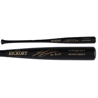 Michael Harris II Atlanta Braves Autographed Old Hickory Game Model Bat with "For The A!" Inscription