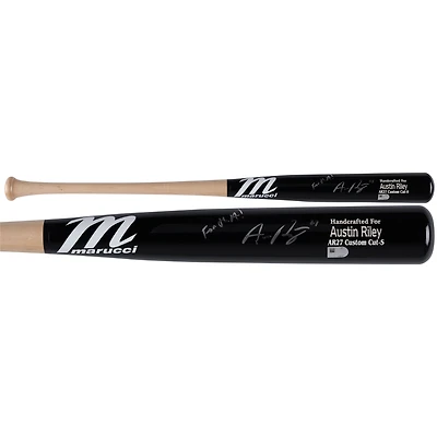Austin Riley Atlanta Braves Autographed Marucci Game Model Bat with "For The A!" Inscription