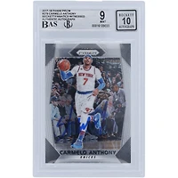 Carmelo Anthony New York Knicks Autographed 2017-18 Panini Prizm #279 Beckett Fanatics Witnessed Authenticated 9/10 Card