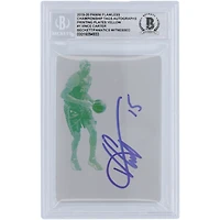 Vince Carter Atlanta Hawks Autographed 2019-20 Panini Flawless Printing Plate #1 #1/1 Beckett Fanatics Witnessed Authenticated Card