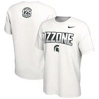 Men's Nike White Michigan State Spartans 125th Anniversary The Izzone T-Shirt
