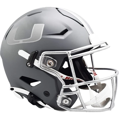 Miami Hurricanes Riddell 2024 Slate Alternate Speed Flex Authentic Helmet