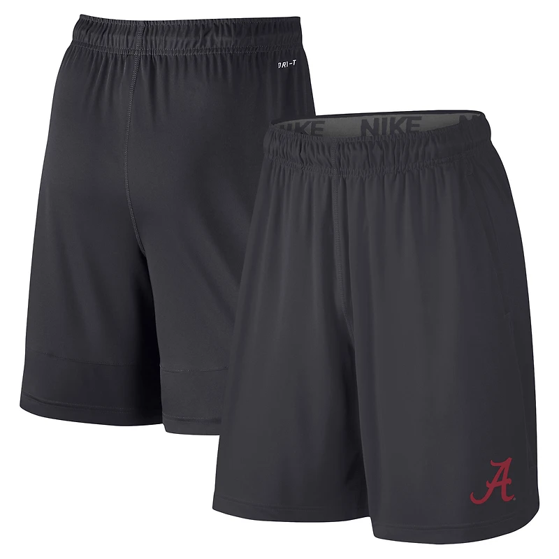 Youth Nike  Anthracite Alabama Crimson Tide Fly Performance Shorts