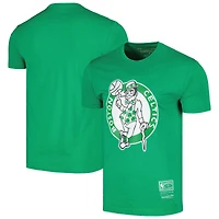 Unisex Mitchell & Ness  Kelly Green Boston Celtics Hardwood Classics MVP Throwback Logo T-Shirt