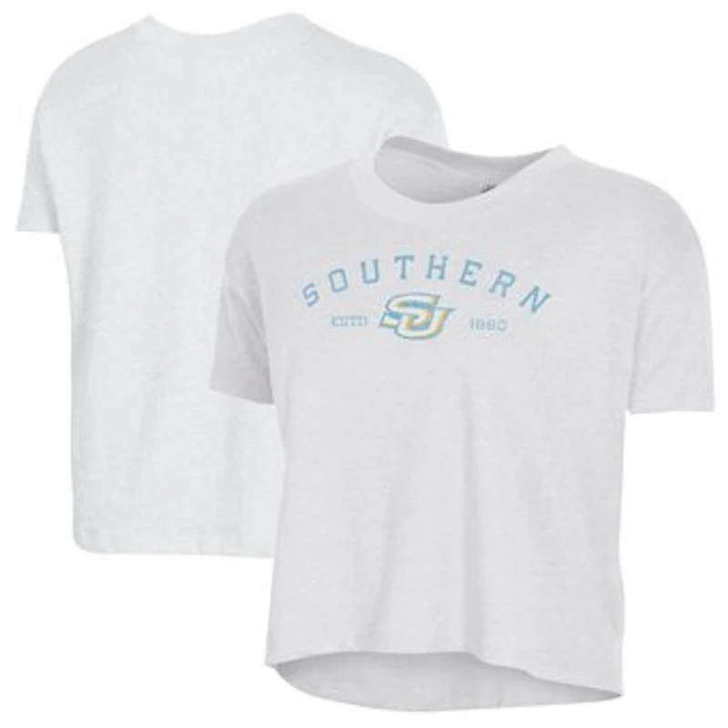 Women's Alternative Apparel  White Southern University Jaguars Retro Jersey Headliner Cropped T-Shirt