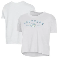 Women's Alternative Apparel  White Southern University Jaguars Retro Jersey Headliner Cropped T-Shirt