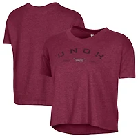 Women's Alternative Apparel  Burgundy Northwestern Ohio Racers Retro Jersey Headliner Cropped T-Shirt