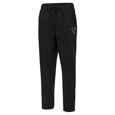 Men's Antigua Black Atlanta Falcons Throwback Logo Victory Sweatpants