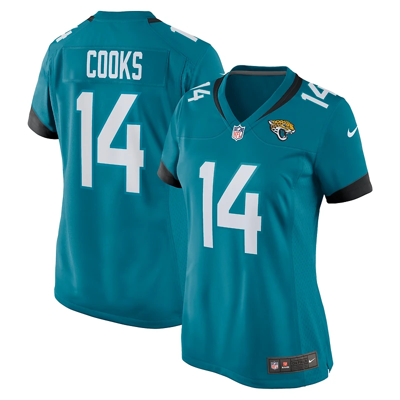 Women's Nike Elijah Cooks Teal Jacksonville Jaguars Team Game Jersey