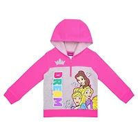 Preschool Pink Disney Princess Dream Quarter-Zip Hoodie