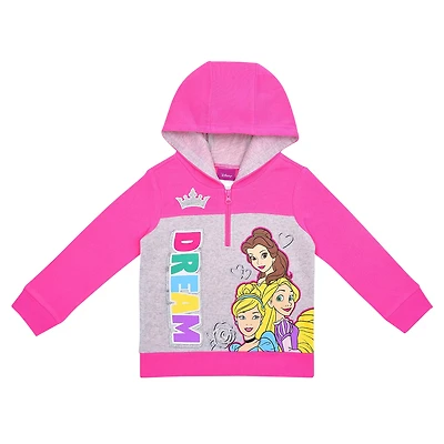 Preschool Pink Disney Princess Dream Quarter-Zip Hoodie