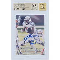 Jonathan Taylor Indianapolis Colts Autographed 2020 Panini Luminance #215 Beckett Fanatics Witnessed Authenticated 9.5/10 Rookie Card with "Horse Power" Inscription