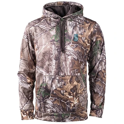 Men's Dunbrooke Camo Seattle Mariners Champion Realtree Pullover Hoodie