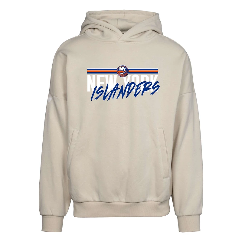 Men's Levelwear Cream New York Islanders  Contact Pullover Hoodie