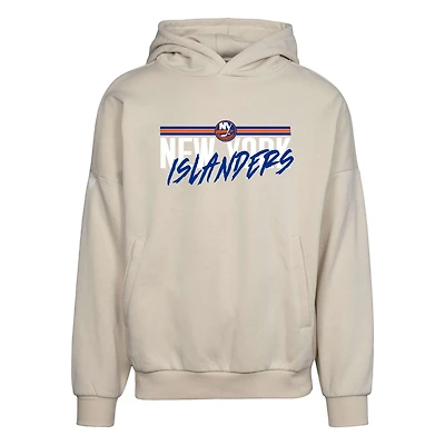 Men's Levelwear Cream New York Islanders  Contact Pullover Hoodie