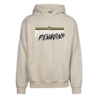 Men's Levelwear Cream Pittsburgh Penguins  Contact Pullover Hoodie