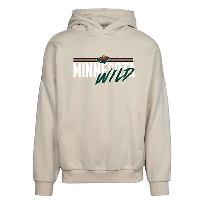 Men's Levelwear Cream Minnesota Wild  Contact Pullover Hoodie