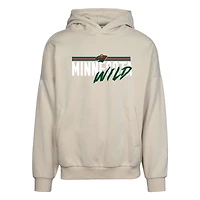 Men's Levelwear Cream Minnesota Wild  Contact Pullover Hoodie
