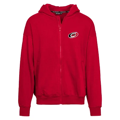 Men's Levelwear Red Carolina Hurricanes  Uphill Insignia Full-Zip Hoodie