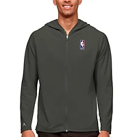 Men's Antigua  Pewter NBA Legacy Full-Zip Hoodie