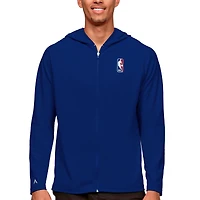Men's Antigua  Royal NBA Legacy Full-Zip Hoodie
