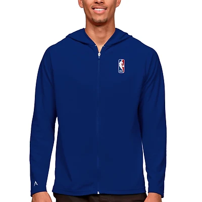 Men's Antigua  Royal NBA Legacy Full-Zip Hoodie